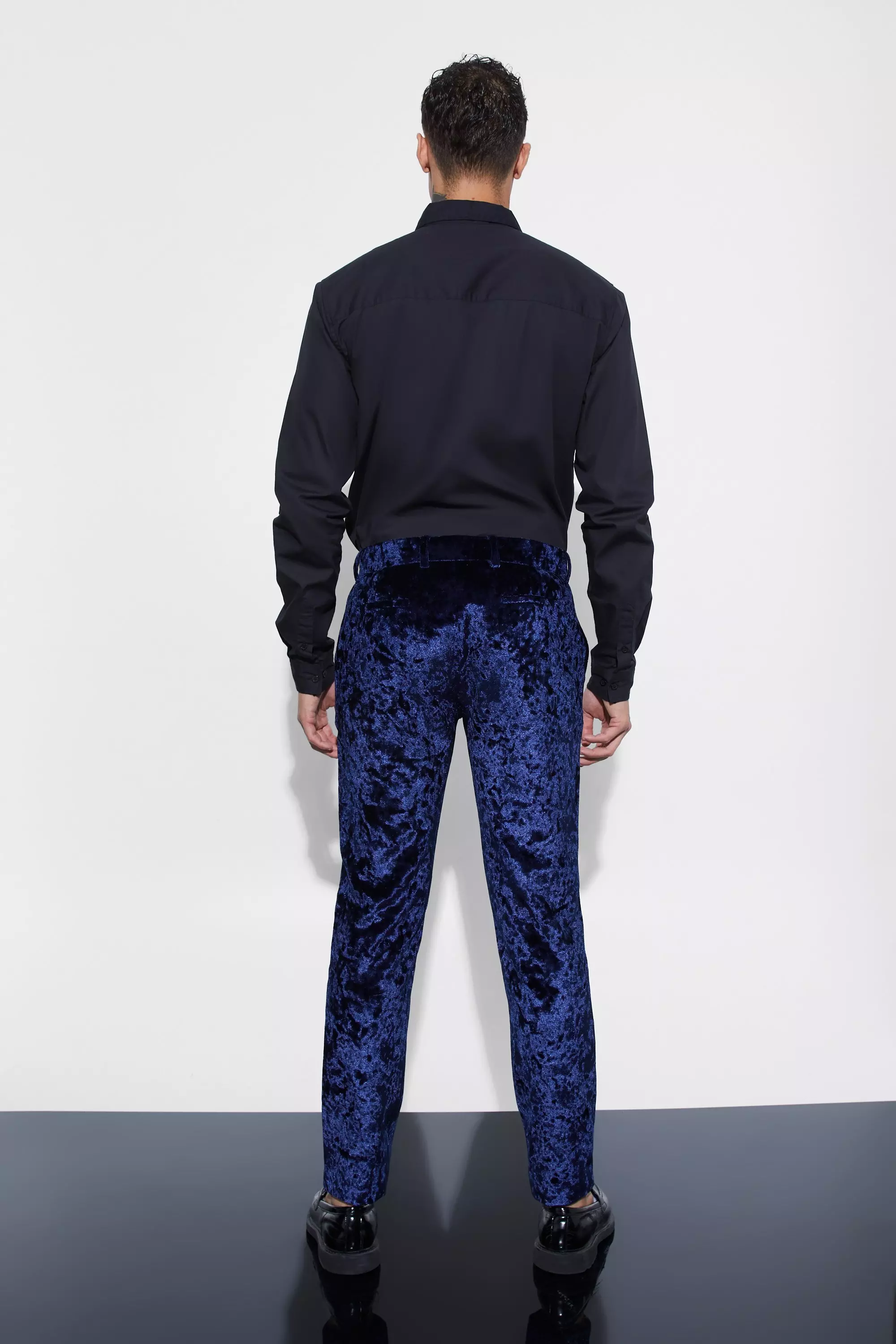 Skinny sales velvet trousers